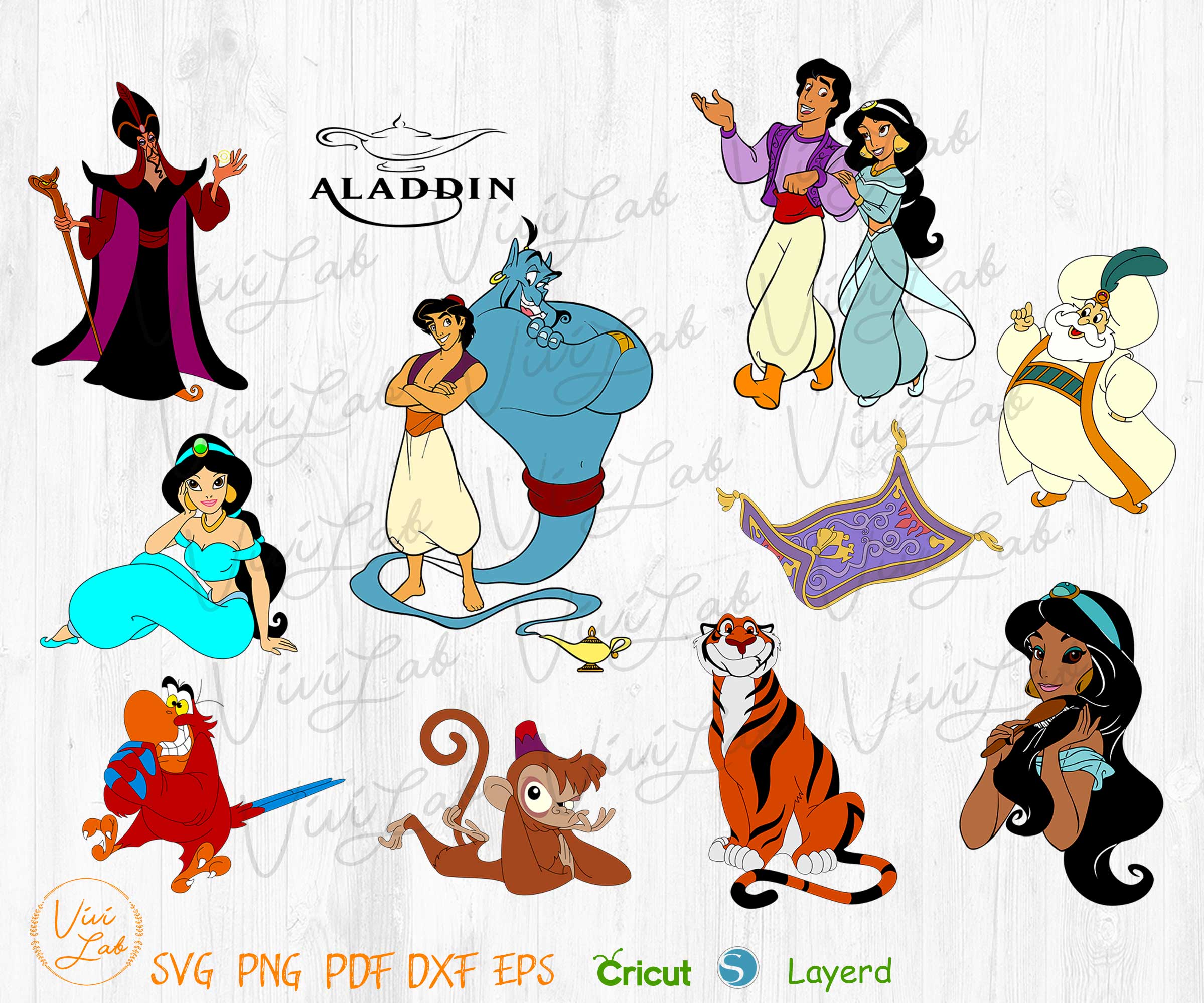Aladdin anime clipart svg png vector