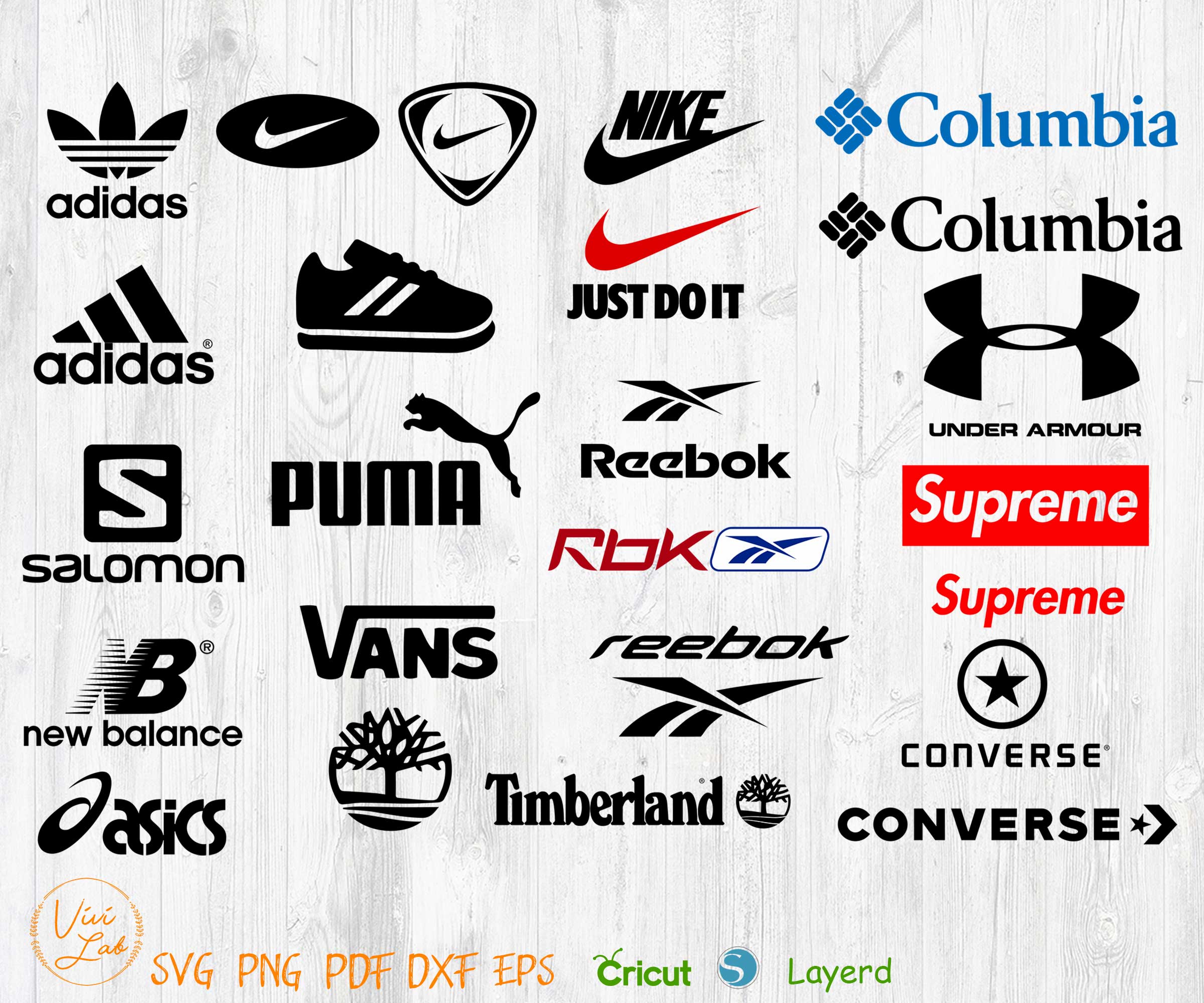 Shoes brand logo svg png vector