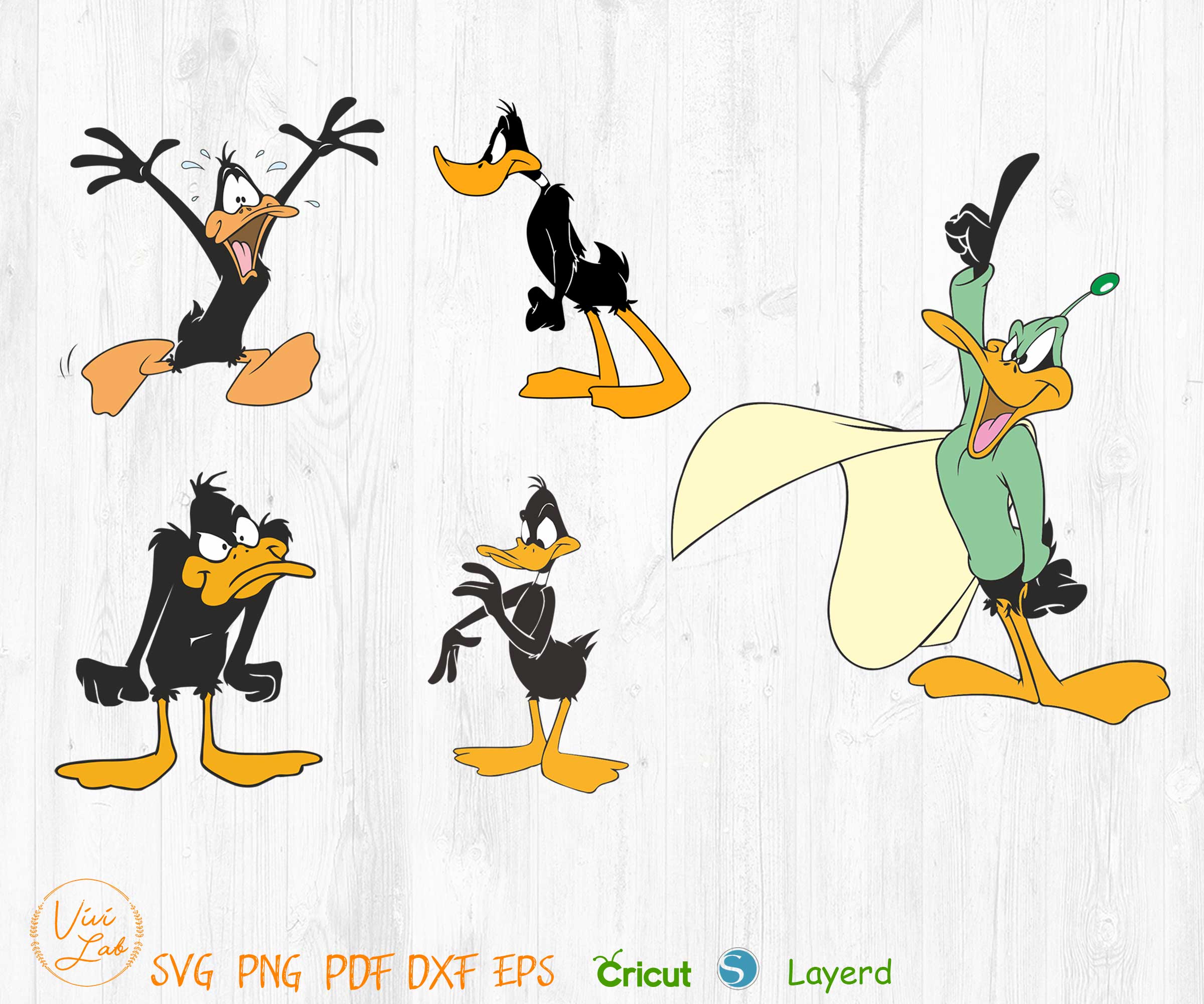 Duffy Duck clipart svg png vector