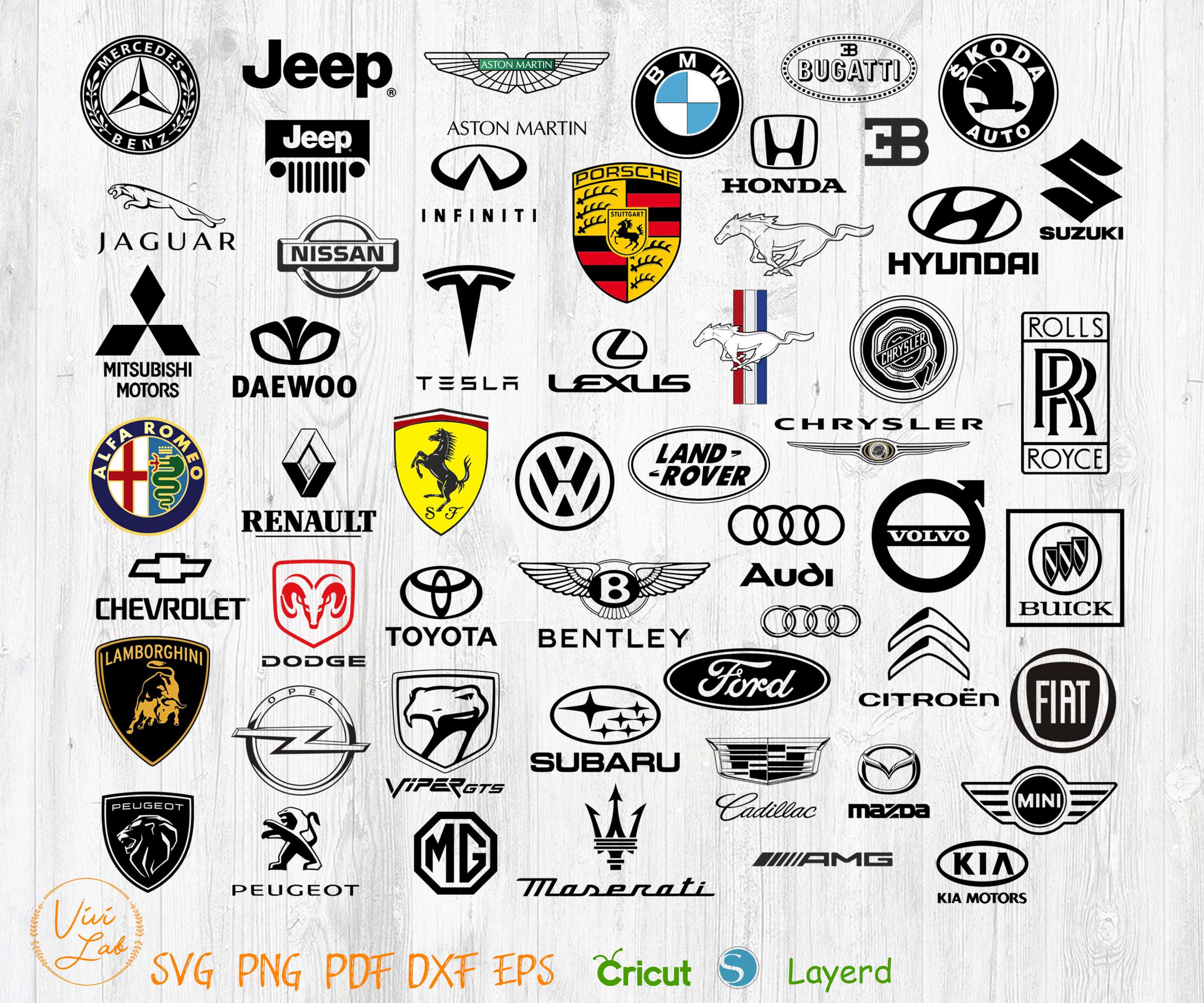 Car brands logo svg png vector