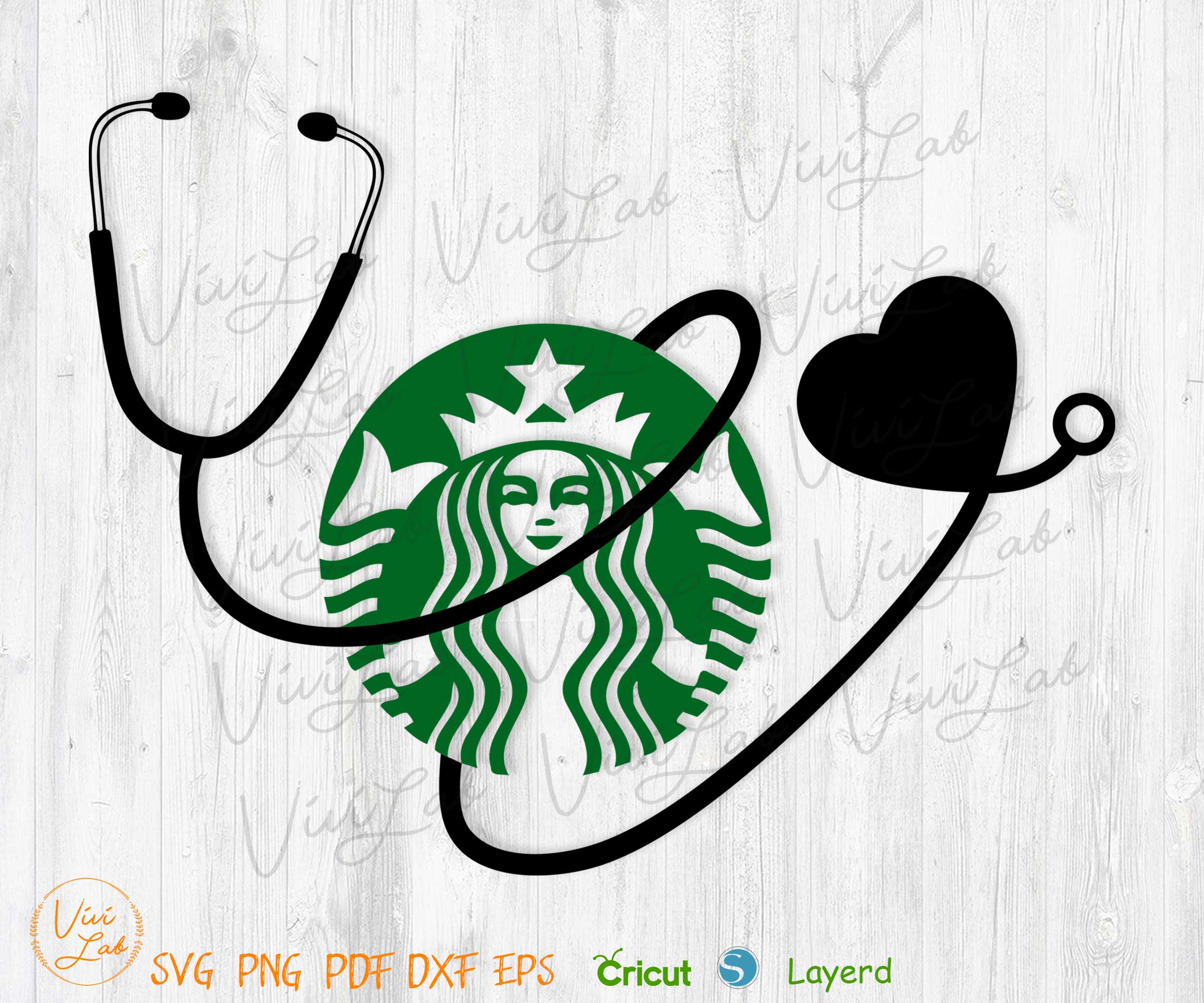 Heart Starbucks svg png clipart vector