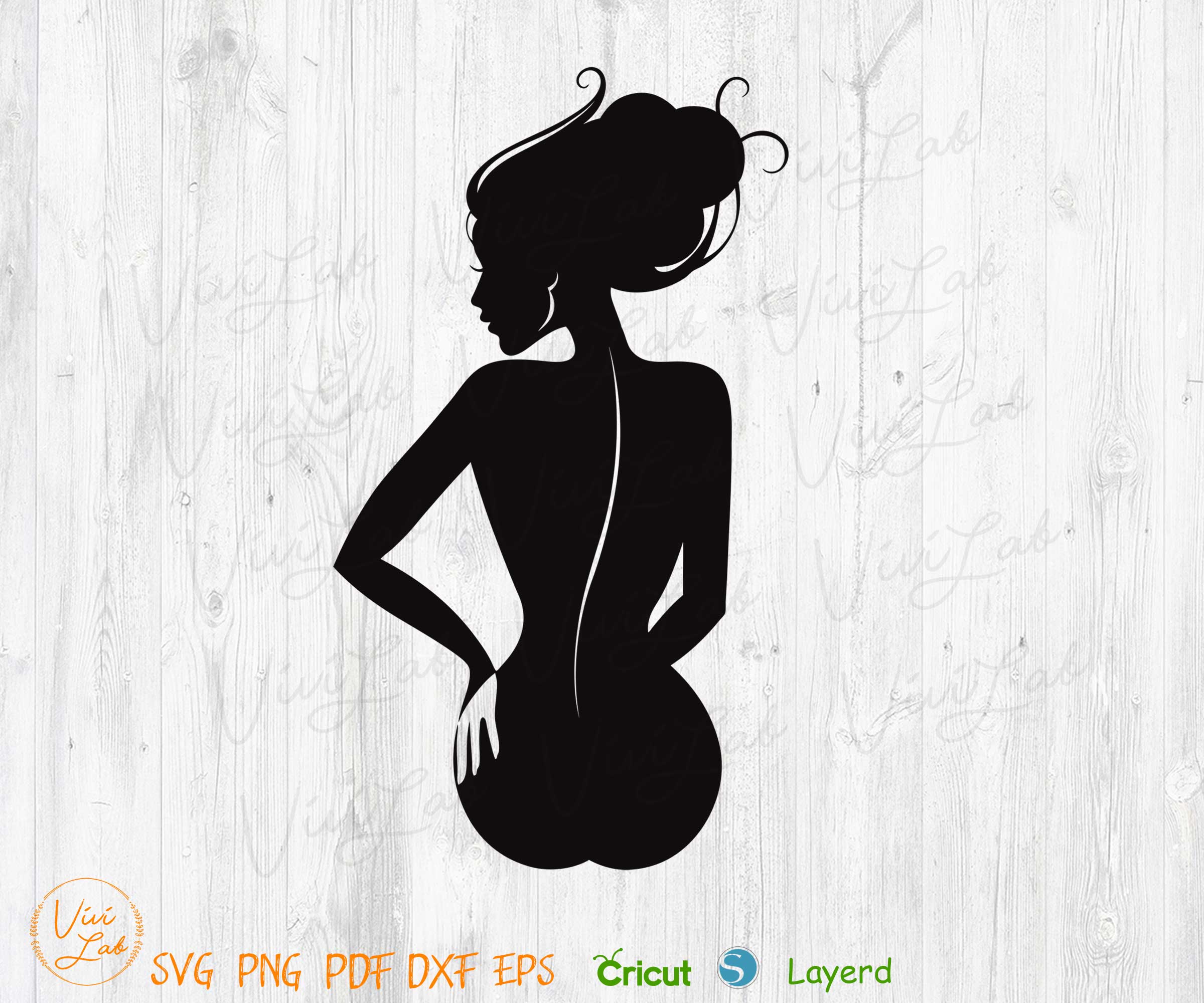 Nude Female Figure body svg png eps pdf
